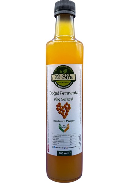 100% Doğal Fermante Alıç Sirkesi ( Hawthorn Vinegar )500ML Cam Şişe fiyatları