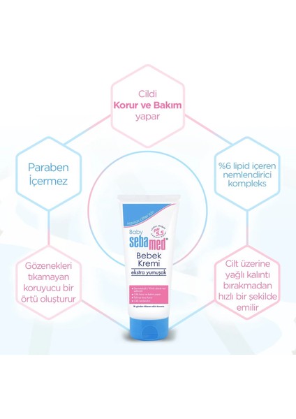 Bebek Kremi 200ML (Ekstra Yumuşak) (3 Lü Set) fırsatları