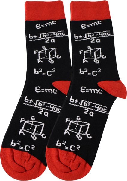 Back To School Okul Serisi Desenli 6'lı Unisex Soket Çorap Kutusu