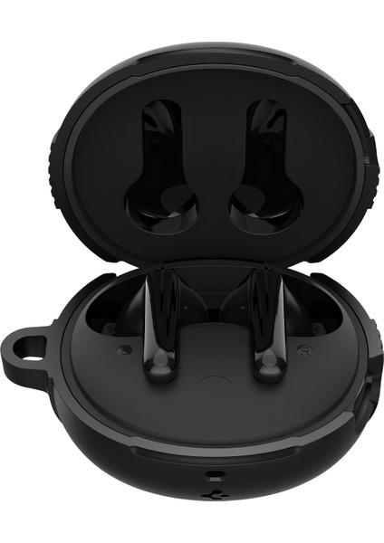 Audio TWS S10 Kulaklık Kılıfı Ekstra Dayanıklı Kılıf Rugged Armor Hava Kanalı Teknolojisi™ Askeri Sınıf Koruma Matte Black Çift Katman Kılıf - ACS07965 modelleri