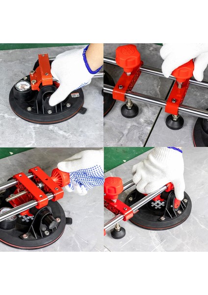 8 Inç Çiftli Vakumlu Vantuz Taş Birleştirme Hizalama Aparatı Granit Mermer Fayans Seramik Montajı fiyatları