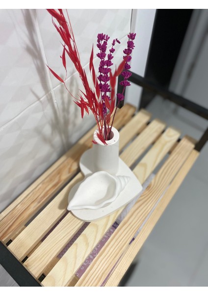 Deniz Kabuğu Vazo Set Banyo