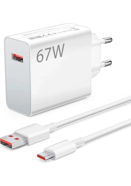 Type-C 67 Watt Turbo Hızlı Şarj Aleti Xiaomi,realme,oppo (67W Destekleyen Type-C Cihazlar)