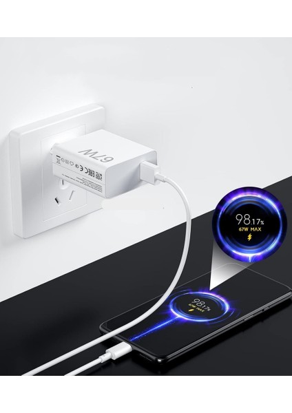 Type-C 67 Watt Turbo Hızlı Şarj Aleti Xiaomi,realme,oppo (67W Destekleyen Type-C Cihazlar) indirimleri
