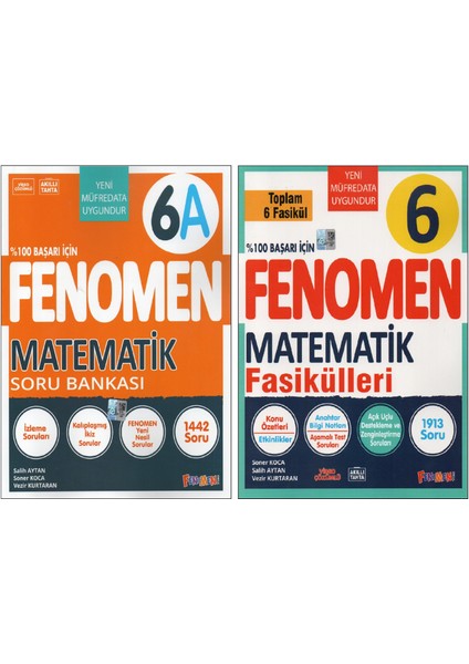 Fenomen 6.sınıf 6A Matematik+ Matematik Fasikülleri (7 Kitap)