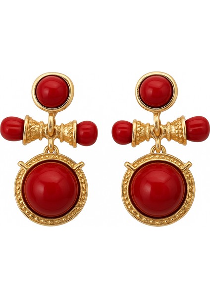 Çelik Vintage Küpe