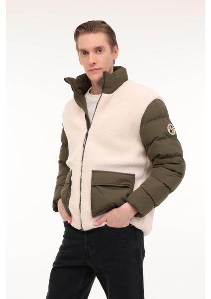 ML TALOH 2CFFW24M13 4PR Ekru Erkek Kısa Kaban