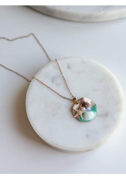 Çelik Deniz Yıldızı Kolye