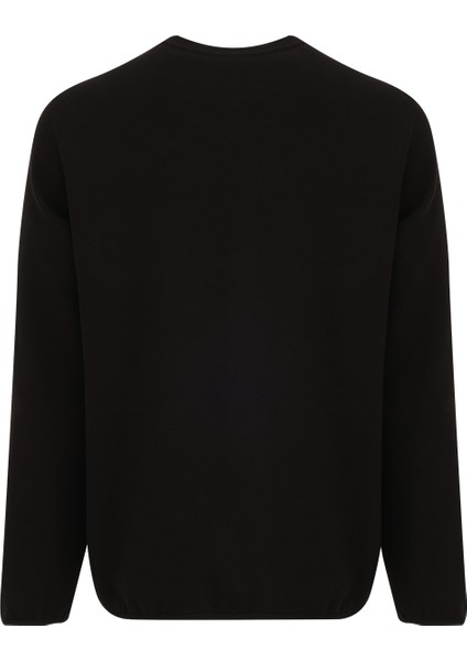 Tukan C Neck Siyah Erkek Sweatshirt