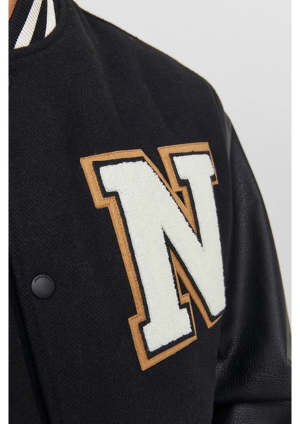 JORCOLLEGE WOOL BLEND BOM Siyah Erkek Ceket