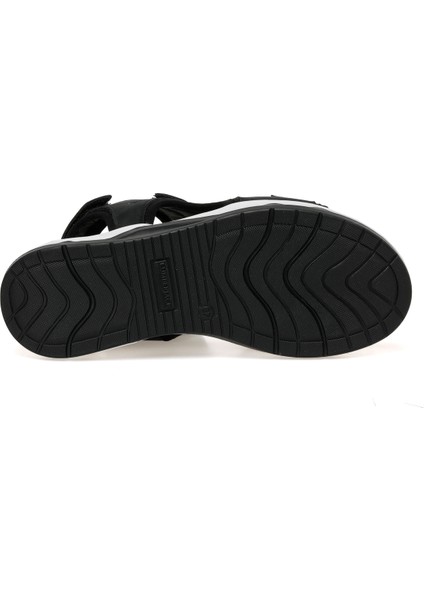 Umore 3fx Siyah Kadın Kalın Taban Sandalet
