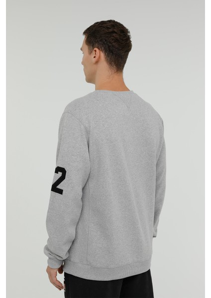 MEN SWEAT-1 Gri Erkek Sweatshirt modelleri