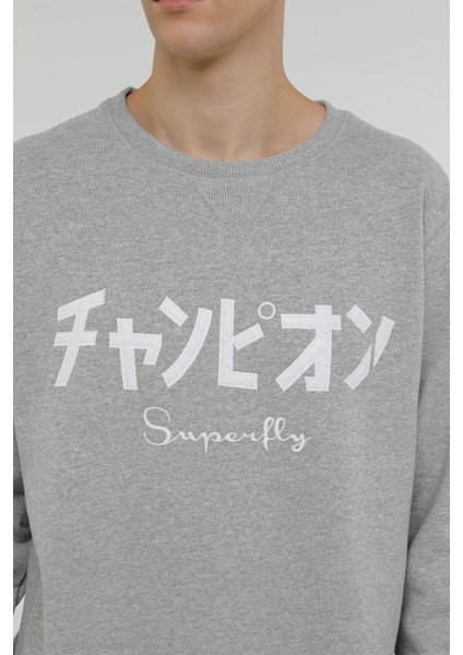 MEN SWEAT-1 Gri Erkek Sweatshirt indirimleri