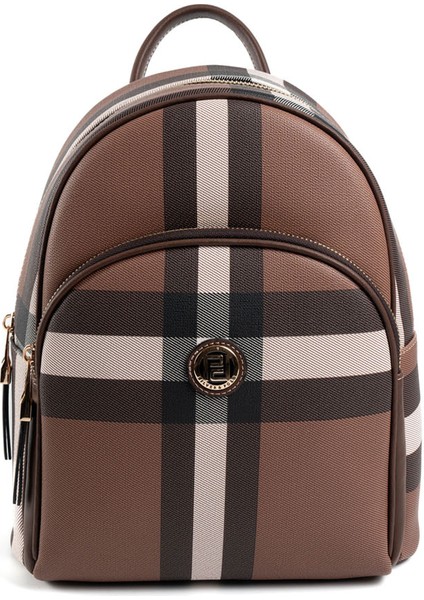 Kadın 1062-47402 Sılver Polo Sırt Çantası MK85 Koyu Kahve-Mat Kahve