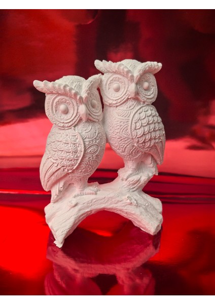 Taş Tozu Dekoratif Baykuş Ailesi fırsatları