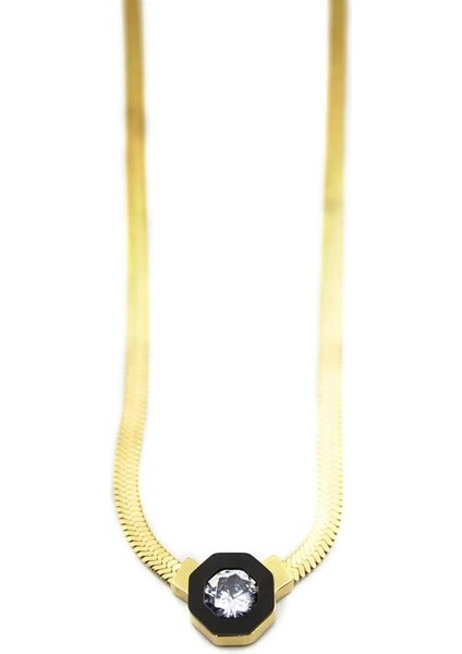 Çağla Italyan Zincir Çelik Kolye - Altın fiyatları