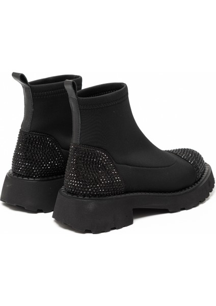 Kadın Bot GTN-24565 John May Siyah Strec Siyah Taş fırsatları