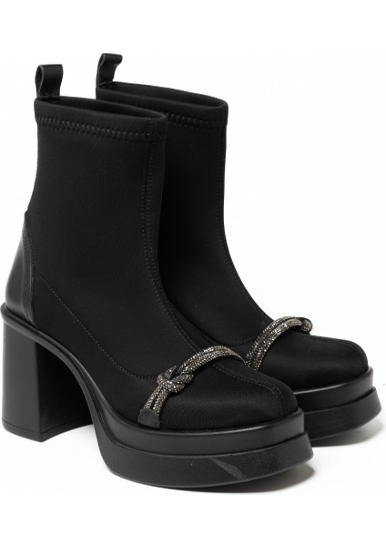 Kadın Bot GTN-20596 John May Siyah Strec modelleri