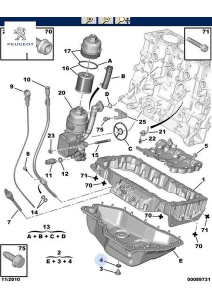 Karter Tapa Contasi DV4-DV6-DW8-DW10-DW12