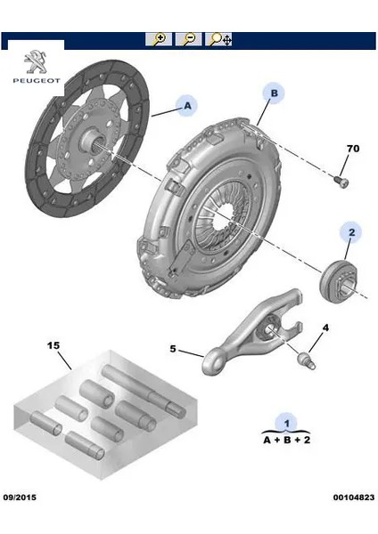 Debriyaj Kiti DV5RC 1.5 Rifter 308 (T9) Peugeot 1619230180