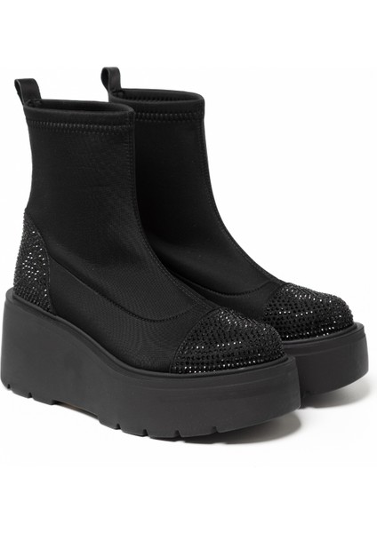 Kadın Bot GTN-222549 John May Siyah Taş modelleri