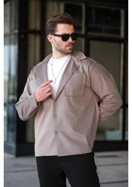 Camel Cepli Basic Erkek Polar Gömlek E6764