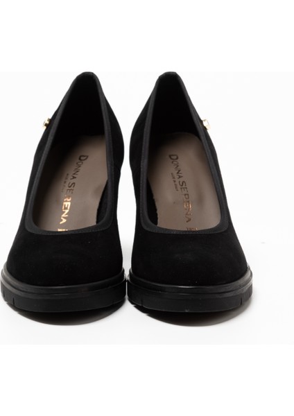 Kadın Oxford ( Klasik) 483700DP Donna Serena 3700DP Camoscıo Pelle Nero
