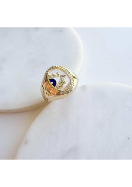 Çelik Nazar Yüzük