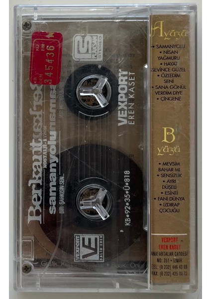 Berkant Bir Şarkısın Sen Samanyolu Nostalji 1 Kaset (Orijnal Dönem Baskı Kaset) fiyatları