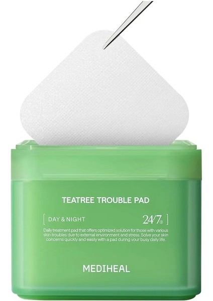 Teatree Trouble Toner Pad 100'LÜ Çay Ağacı Ekstreli Yatıştırıcı Tonik Pedler