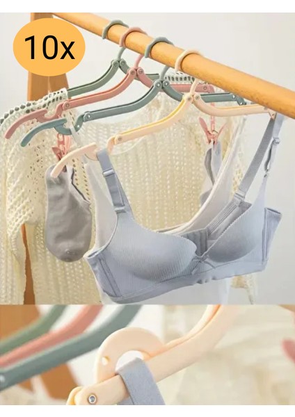 10 Adet Seyahat Askısı Elbise Askısı