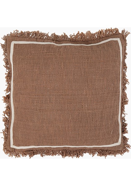 Kahverengi Keten Kare Kırlent