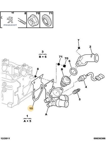 Su Dağitici Contasi Boxer-Jumper-Ducato Peugeot 1340.65
