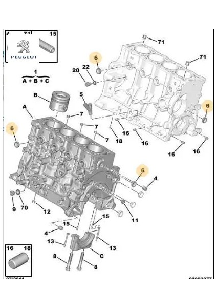 Bilya Yatak Kapaği 206-307-PARTNER-BIPPER (27MM)