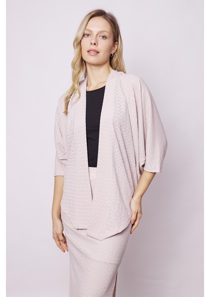 Kadın Likralı Delikli 1.sınıf Kumaş Dantel Yarasa Salaş Rahat Kesim Şık Hırka-Taş modelleri