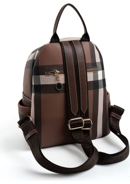 Kadın 906-47374 Sılver Polo Sırt Çantası MK85 Koyu Kahve-Mat Kahve fırsatları