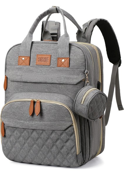 Çok Fonksiyonlu Taşınabilir Katlanabilir Premium Duygu Anne ve Bebek Dışarı Hafif Sırt Çantası (Yurt Dışından)
