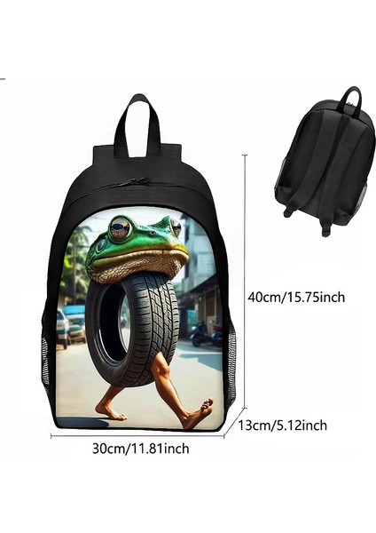 Shanhai Yabancı Tahta Çubuk Insanlar Nefes Alabilen Aşınmaya Dayanıklı Sırt Çantası (Yurt Dışından)