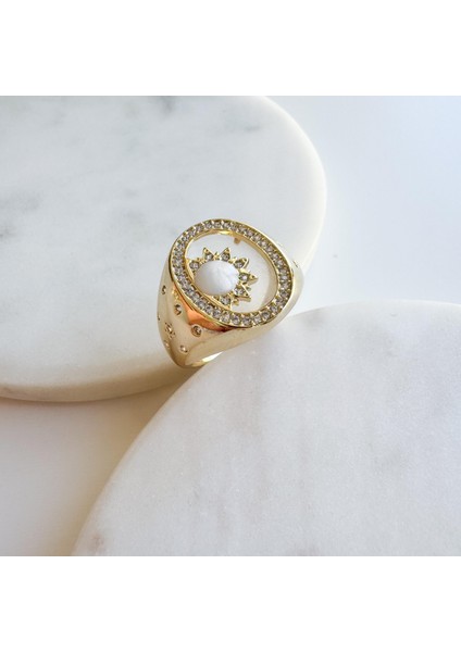 Çelik Güneş Yüzük