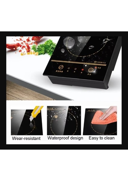 Mini Elektrikli Manyetik Indüksiyon Ocak 800W Tel Kontrol Gömülü 220V-50Hz Hotpot Ocak Brülör Su Geçirmez Tencere Çay Kazan Soba Ocak modelleri