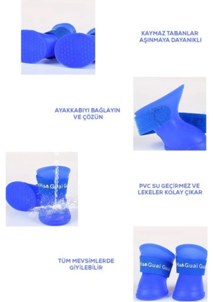 Kedi ve Köpek Pati Ayakkabısı – Silikon Kaymaz Tabanlı, Cırt Cırtlı, Çok Renkli & Farklı Beden Seçenekleri (Stoktan Gönderim) indirimleri