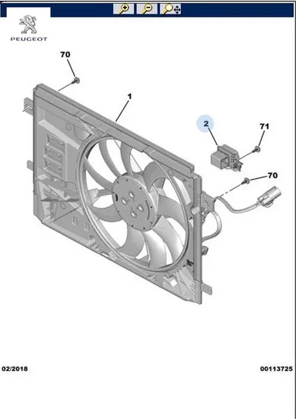 Fan Kumanda Rölesi 107-206-307-PARTNER Peugeot 9847019780