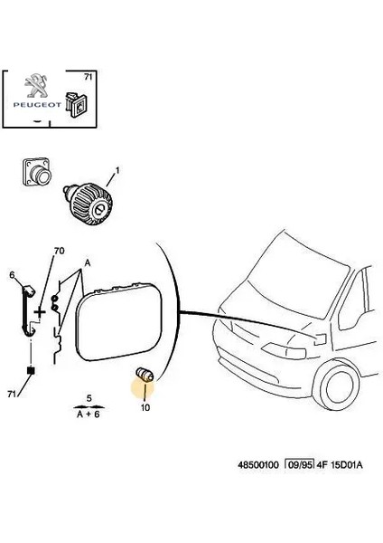 Kapak Bakaliti Peugeot 1521.A0