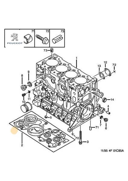 Karter Conta Takimi Dj5-D Peugeot Peugeot, Cıtroen 0197.T7