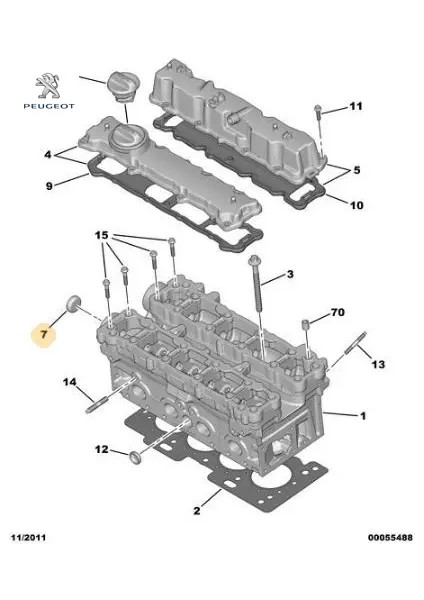 Tapa Peugeot Peugeot, Cıtroen 0311.19