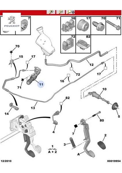 Debriyaj Alt Merkez 206-307-407-C5 Ii TU5JP/1.6HDI