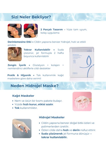 Beauugreen (1 Adet) Glutatyon Hidrojel Maske | Korean Cosmetics - Glutathione Hydrogel Mask (Tekli) fırsatları