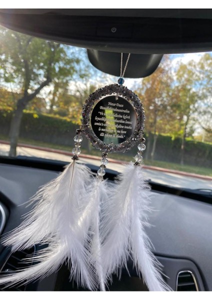 El Yapımı Kristal ve İncili Beyaz Göz Model Düş Kapanı 6x15 cm – Araç, Balkon ve Modern Ev Dekorasyonu Aksesuarı indirimleri