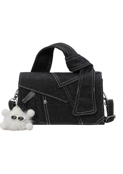 Minimalist Denim Vahşi Moda Tek Omuzlu Kadın Çantası (Yurt Dışından)