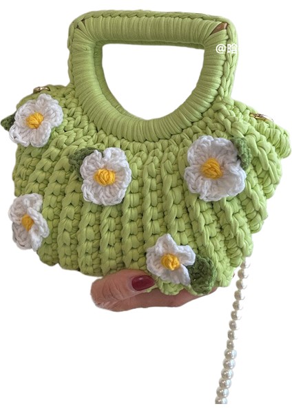 Gardenya Çiçek Kabukları El Dokuma Çanta (Yurt Dışından)